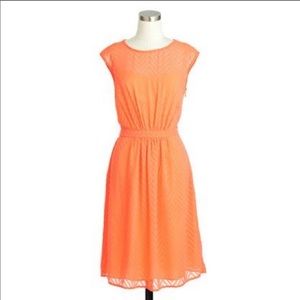 J.Crew Sleeveless Chiffon Zig Zag Dress